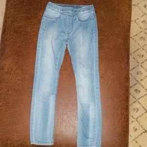 H&M denim+leggings pull on jeans size 6/7